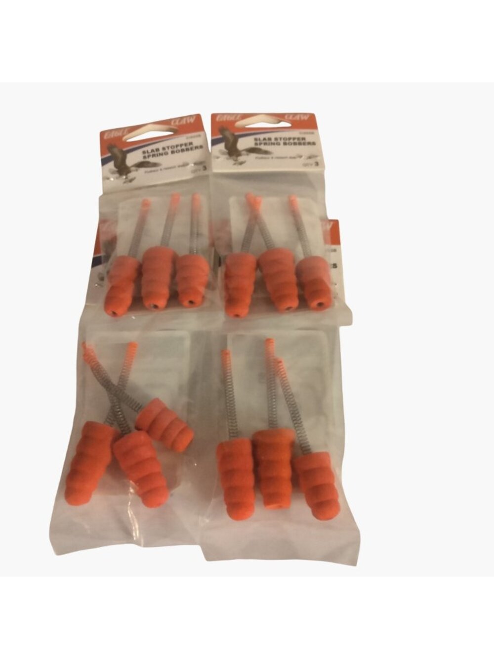 Eagle Claw Slab Stopper Spring Bobbers 3 Pack Ice Fishing Jigging Lot 4